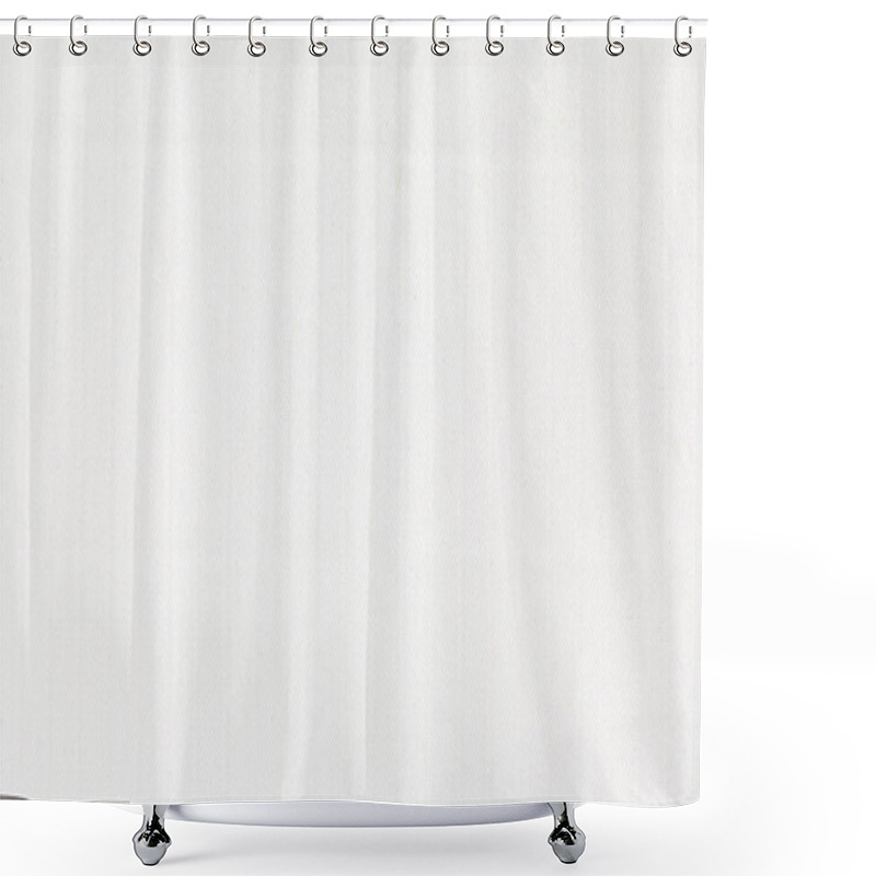 Personality  White Fabric Texture Shower Curtains