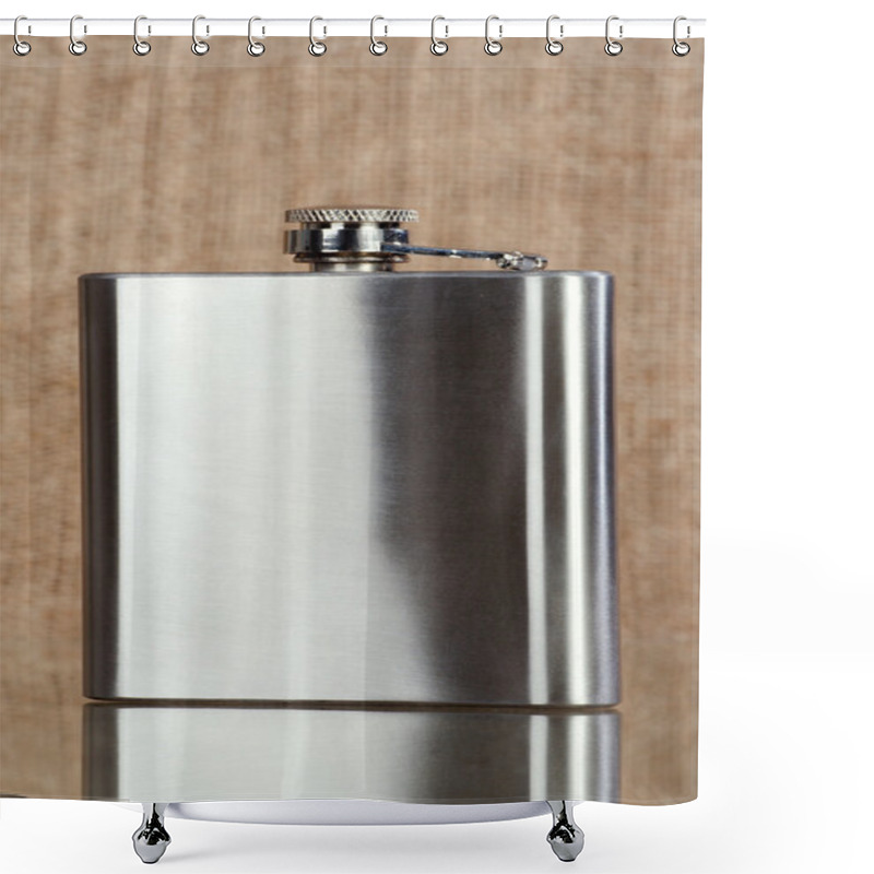 Personality  Metal Flask Shower Curtains