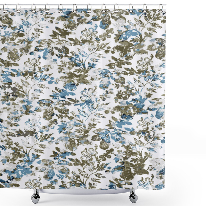 Personality  Carpet And Fabric Print Design With Grunge And Distressed Texture Repeat Pattern  Shower Curtains