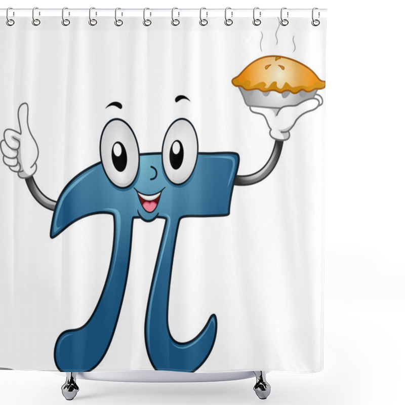 Personality  Pie Mascot Shower Curtains