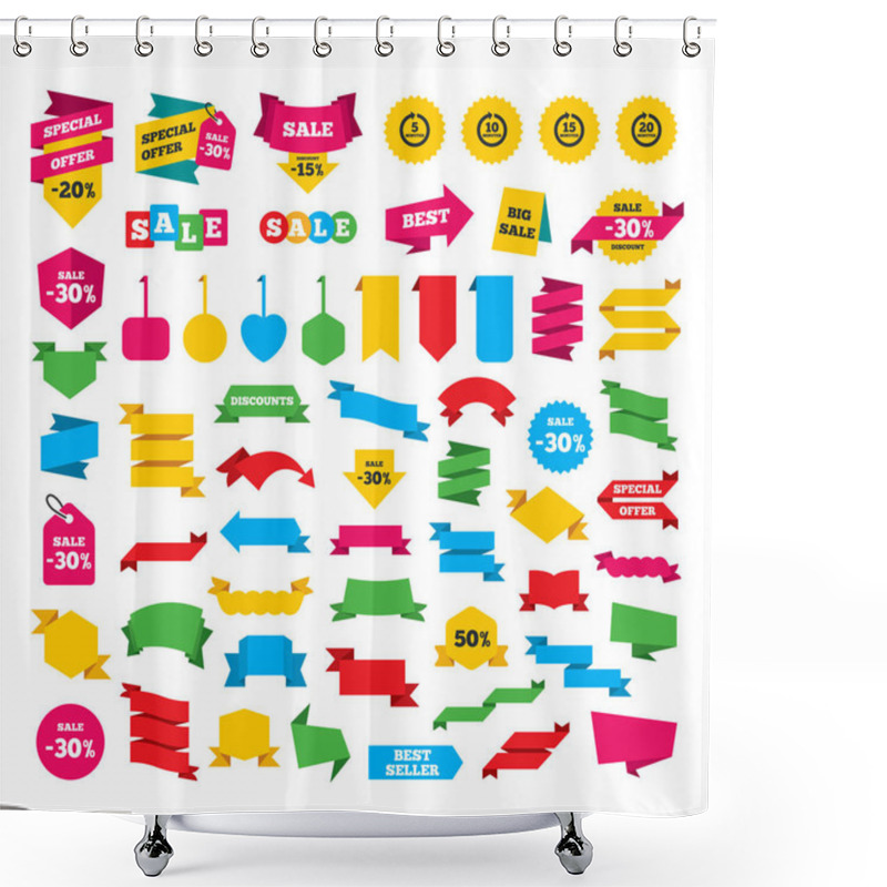 Personality  Web Stickers Set Shower Curtains