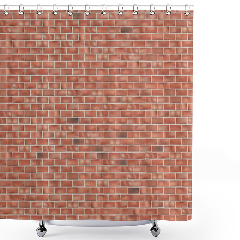 Personality  Old Red Brick Wall Seamless Grunge Vector Background Shower Curtains