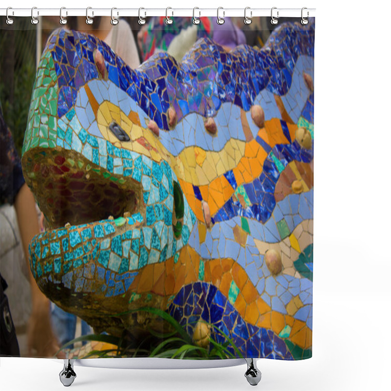 Personality  Masaic Lizard By Antonio Gaudi Shower Curtains