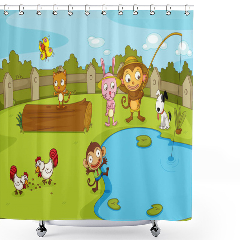 Personality  Animal Party Shower Curtains