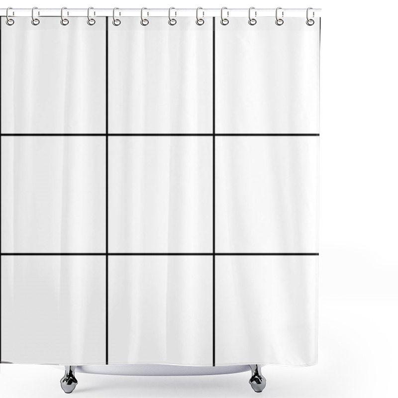 Personality  Grid, Mesh, Lattice And Grating Pattern, Texture Shower Curtains