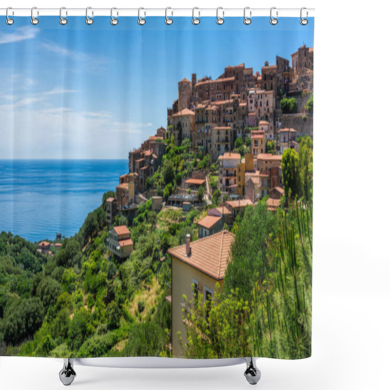 Personality  The Beautiful Village Of Pisciotta, In The Cilento Region Of Campania. Italy. Shower Curtains