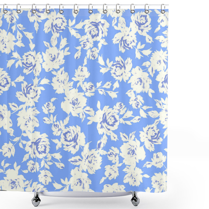 Personality  Seamless And Impressive Cute Floral Pattern, Shower Curtains