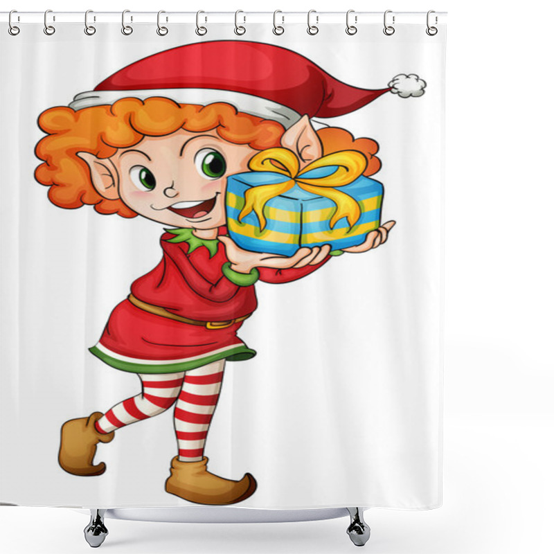 Personality  Little Elf Shower Curtains