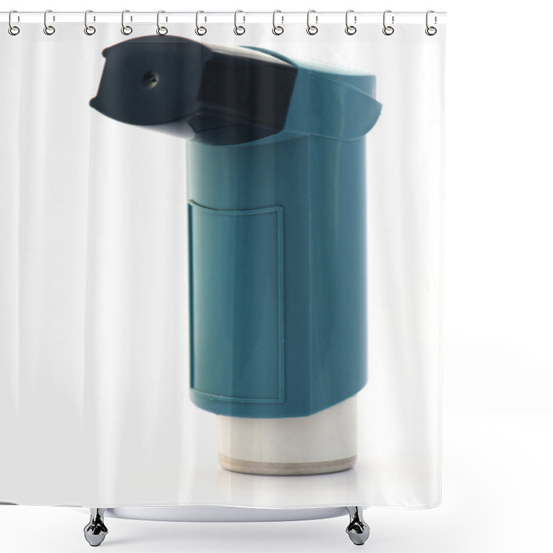 Personality  Blue Asthma Inhaler Shower Curtains