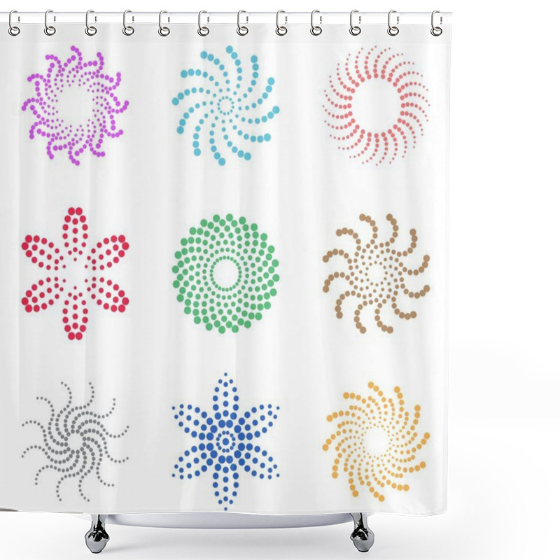 Personality  Floral Elements Shower Curtains