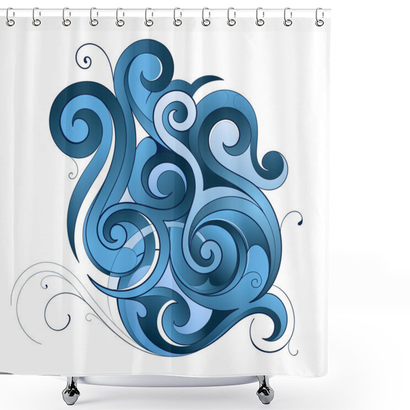 Personality  Water Splash Shower Curtains