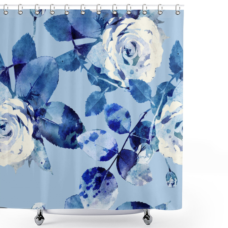 Personality  Roses Seamless Pattern Shower Curtains