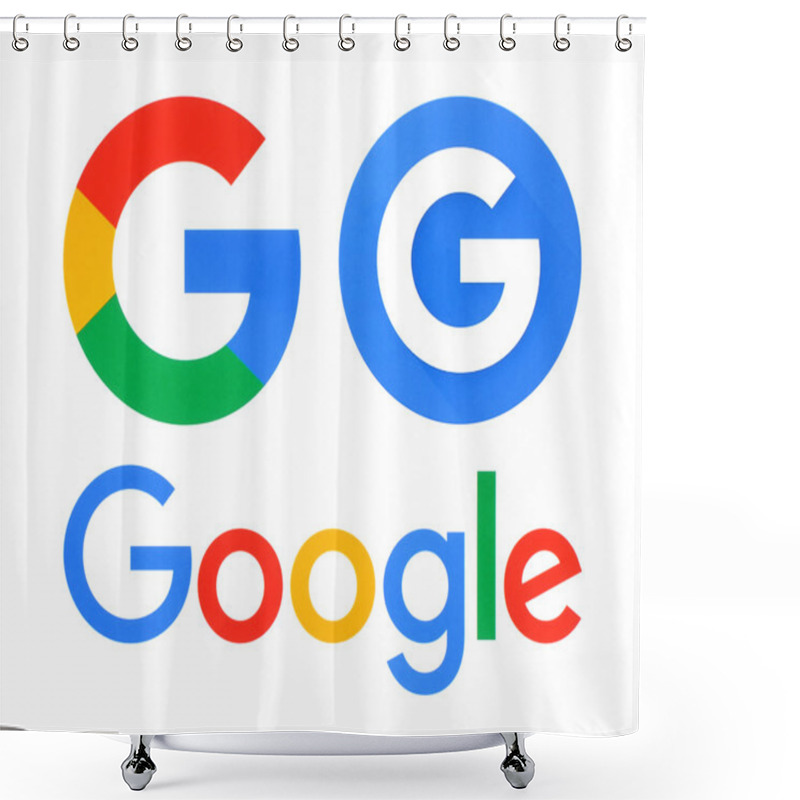 Personality  Collection Of Google Logos Shower Curtains