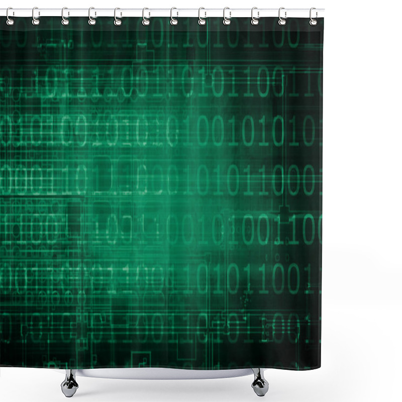 Personality  Data Stream Traffic Shower Curtains