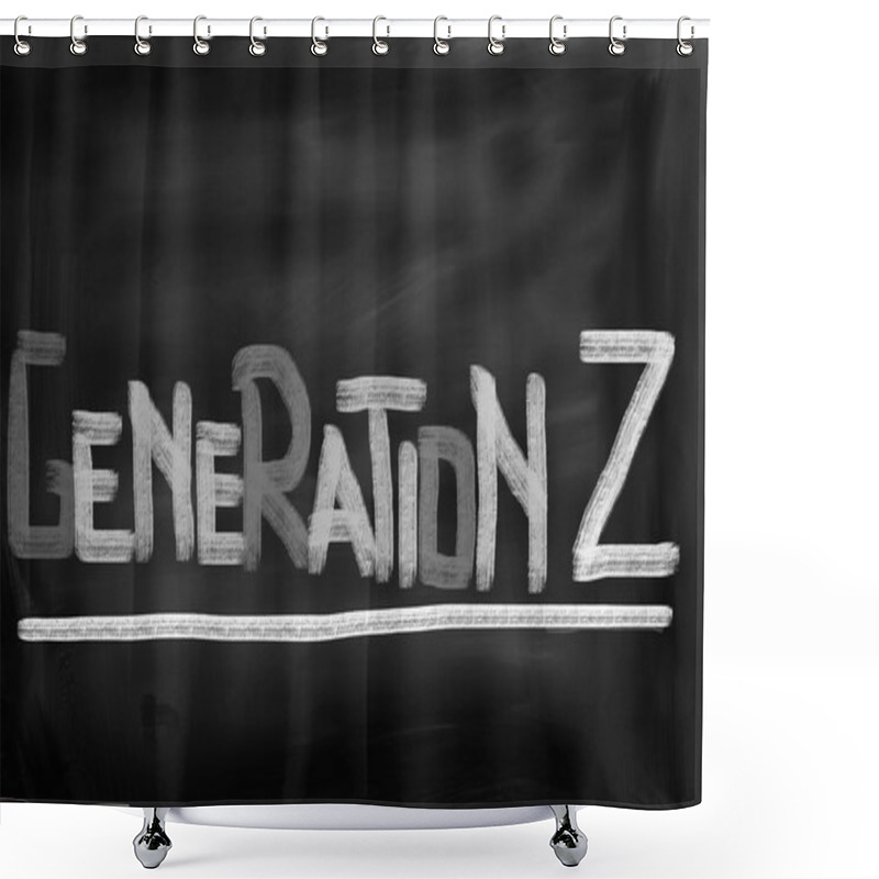 Personality  Generation Z Concept Shower Curtains