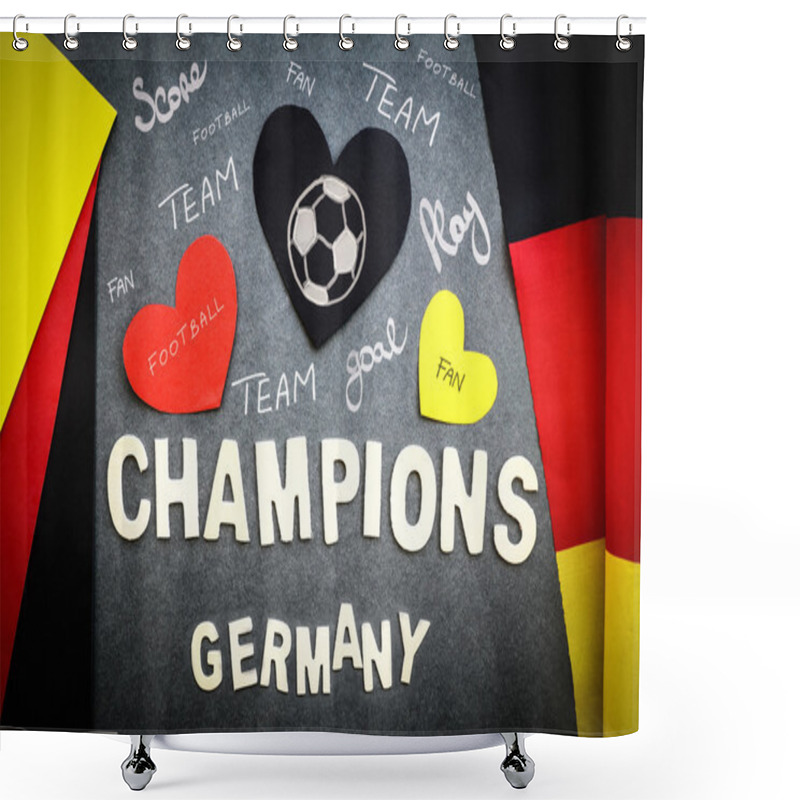 Personality  Fan's Wall For German Football Team Shower Curtains