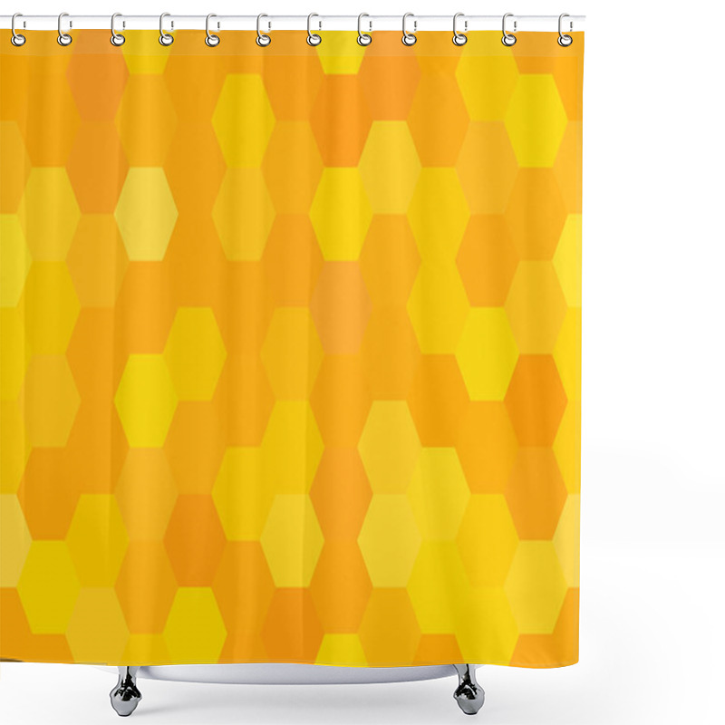 Personality  Abstract Honeycomb Seamless Pattern Shower Curtains