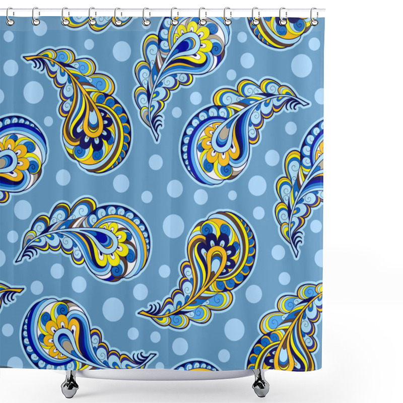 Personality  Falling Leaves Pattern Shower Curtains