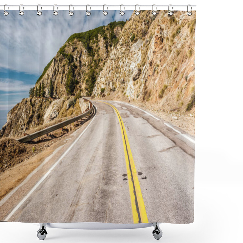 Personality  Highway 1 On The Pacific Coast Shower Curtains