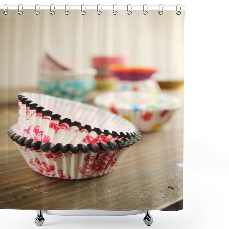 Personality  Muffin Paper Shower Curtains