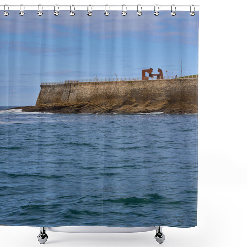 Personality  Waves Crash Against The Rocks. Shower Curtains