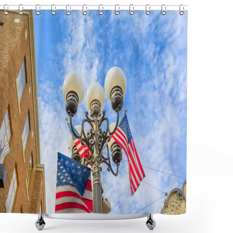 Personality  Streetlight In Gaslamp San Diego Shower Curtains