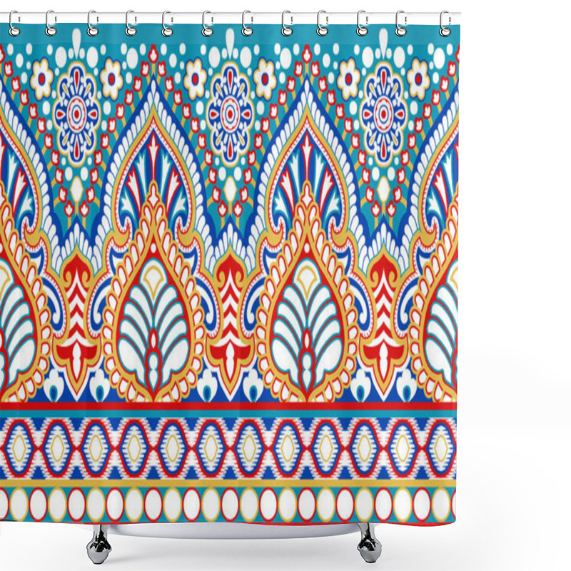 Personality  Seamless Border With Traditional Asian Design Elements Shower Curtains