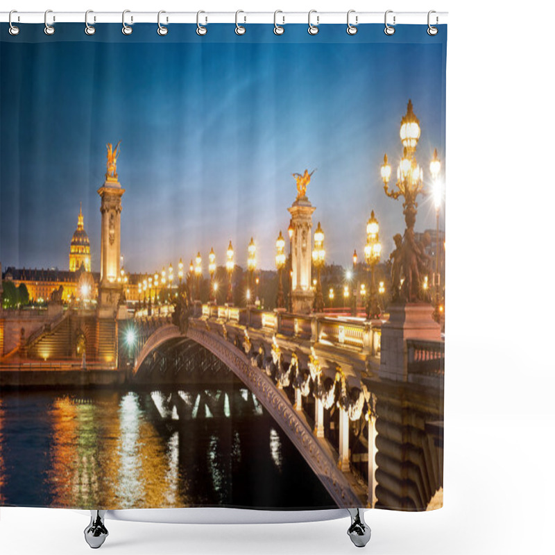 Personality  Alexandre 3 Bridge - Paris - France Shower Curtains