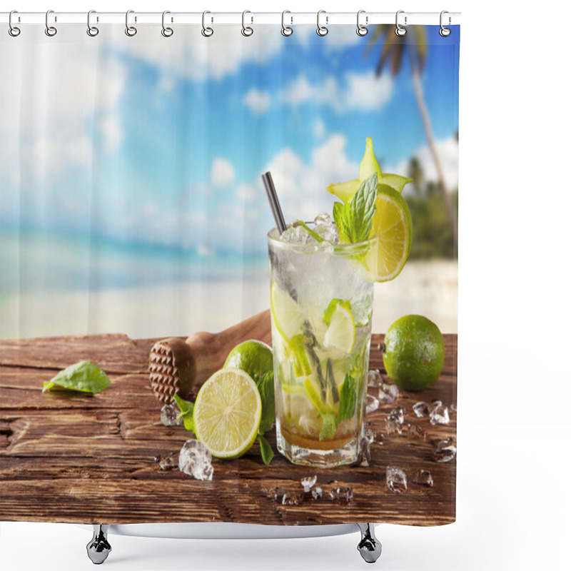 Personality  Summer Drinks Shower Curtains