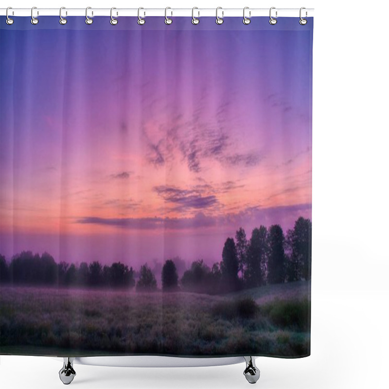 Personality  The Beautiful Scenery Of The Sunrise In The Countryside Of Northwest Pennsylvania - Perfect Natural Background Or Wallpaper Shower Curtains