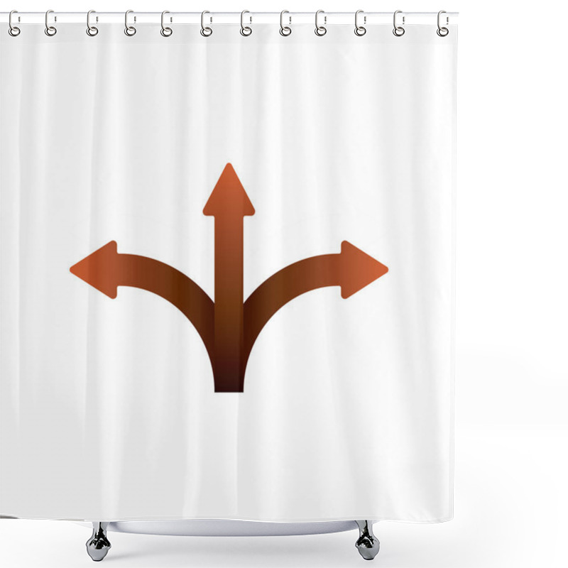 Personality  Three Splitting Arrows Shower Curtains