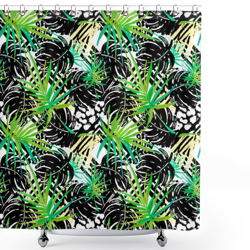 Personality  Exotic Seamless Tropical Pattern. Shower Curtains