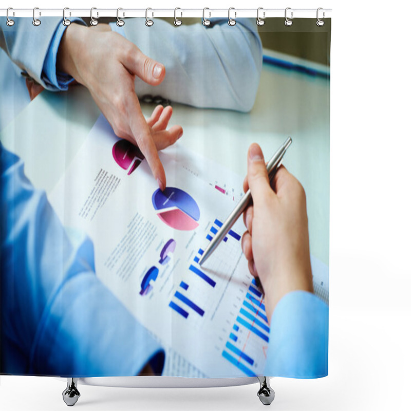 Personality  Financial Report Shower Curtains