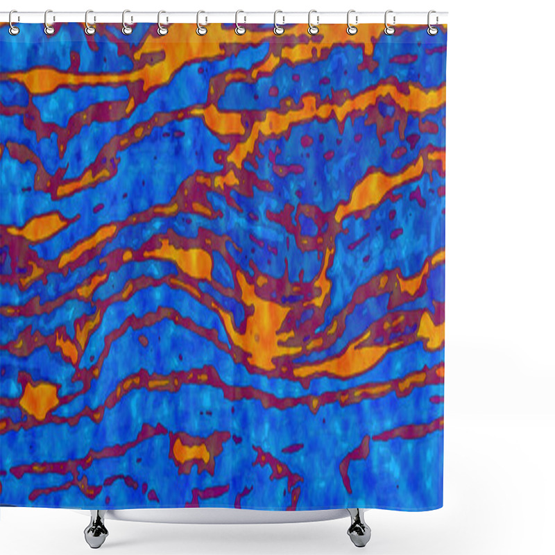 Personality  Ink, Abstract Art, Abstract Lines. Texture Background. Irregular Pattern. Trendy Design. Rhythmic Noise Particles. Packaging Pattern Shower Curtains