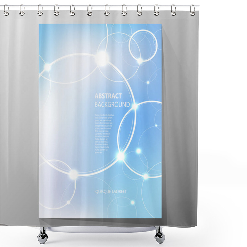 Personality  Modern Cover Design, Layout Brochure Template, Abstract Composition, Cover Presentation On A4. Geometric Design. Shower Curtains