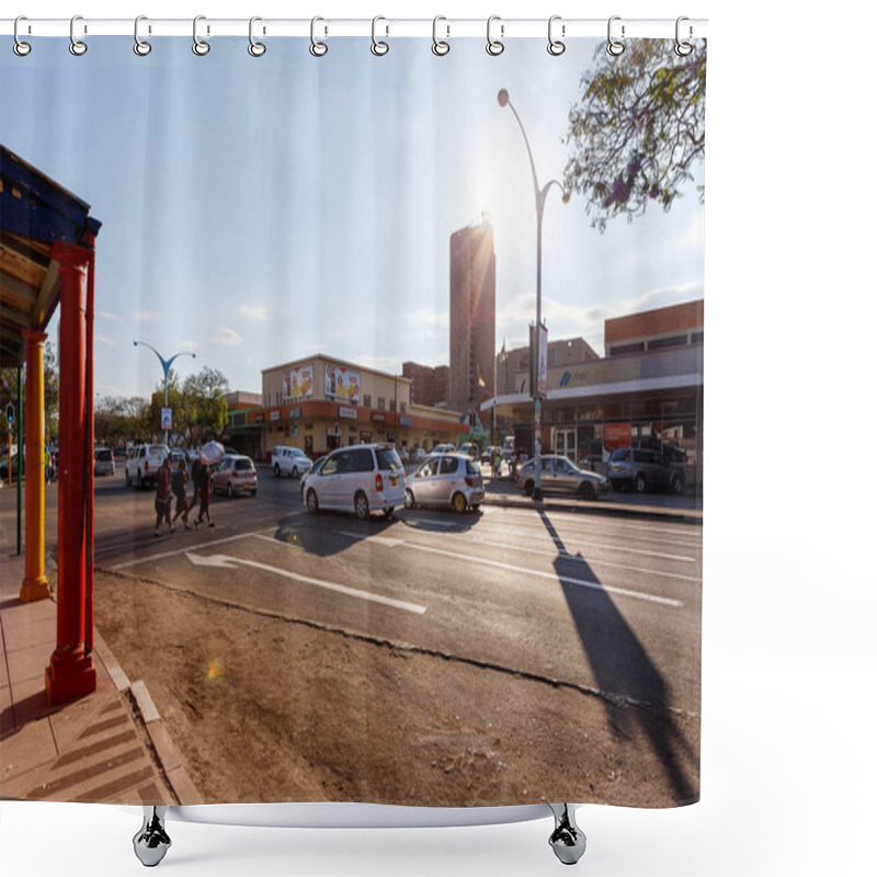 Personality  Street In Bulawayo City, Zimbabwe Shower Curtains