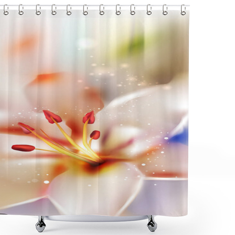 Personality  Artistic Flower Background Shower Curtains