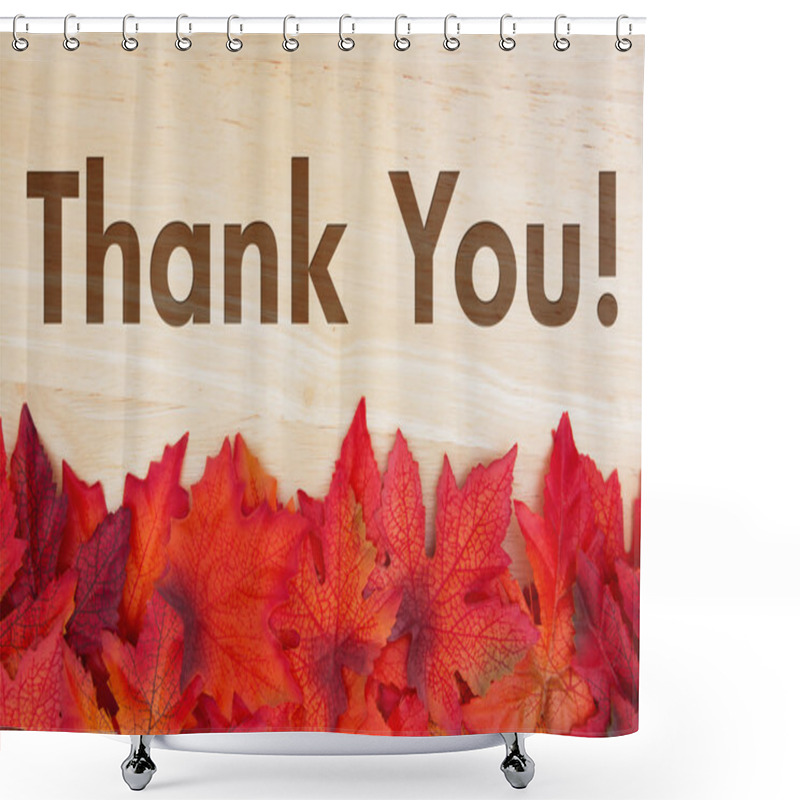 Personality  Thank You Message Shower Curtains