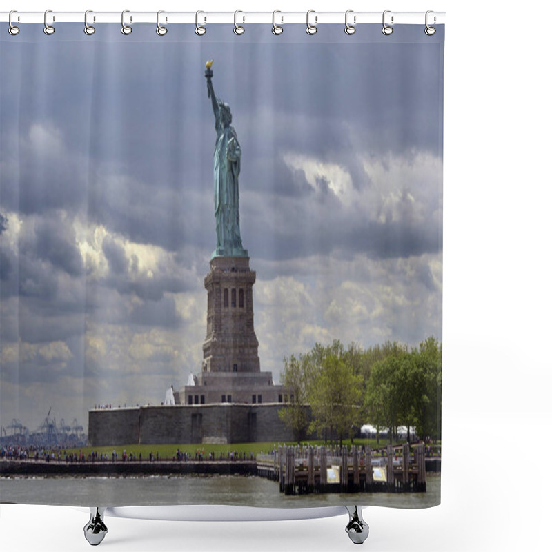 Personality  Statue Of Liberty In New York Shower Curtains