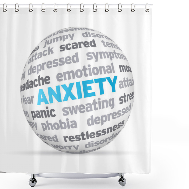 Personality  Anxiety Shower Curtains