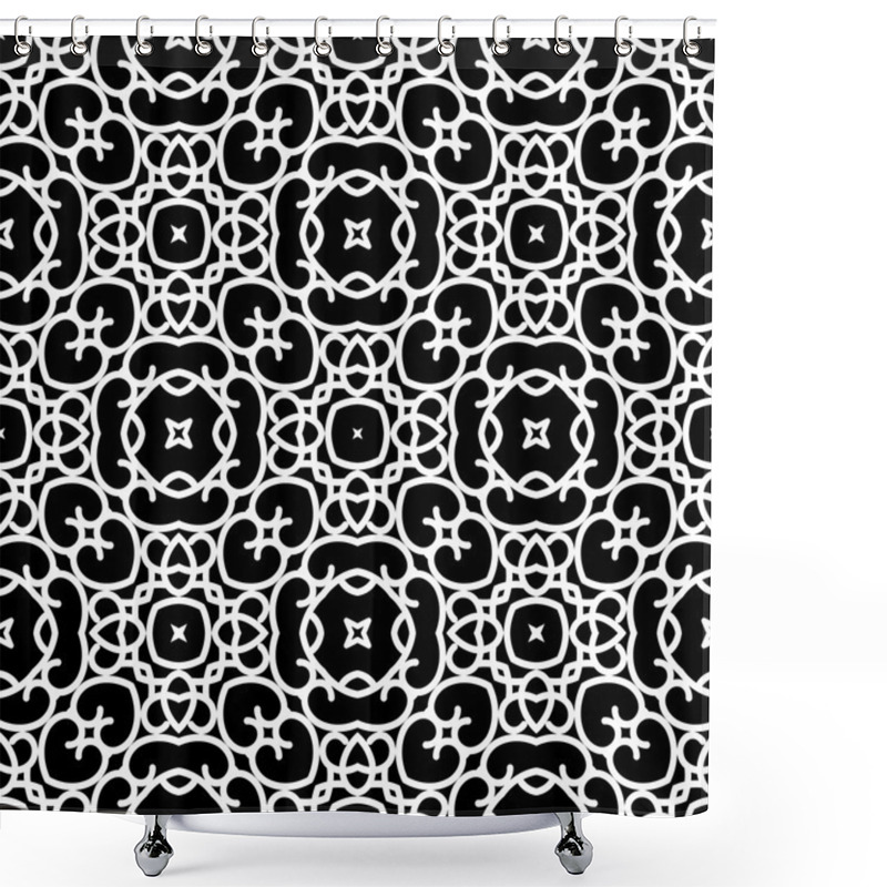 Personality  Lace Pattern Shower Curtains