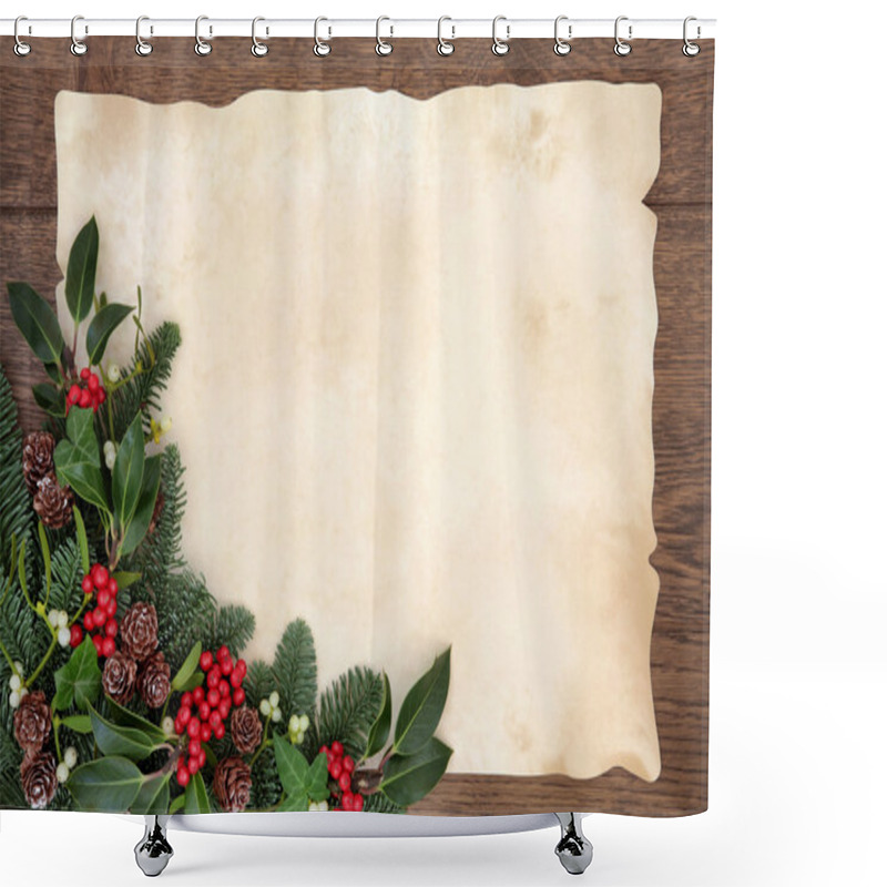 Personality  Christmas Border Shower Curtains