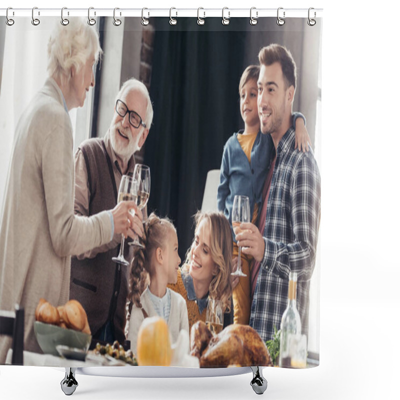 Personality  Holiday Dinner Shower Curtains