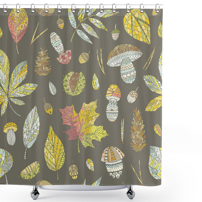 Personality  Autumn Elements. Shower Curtains