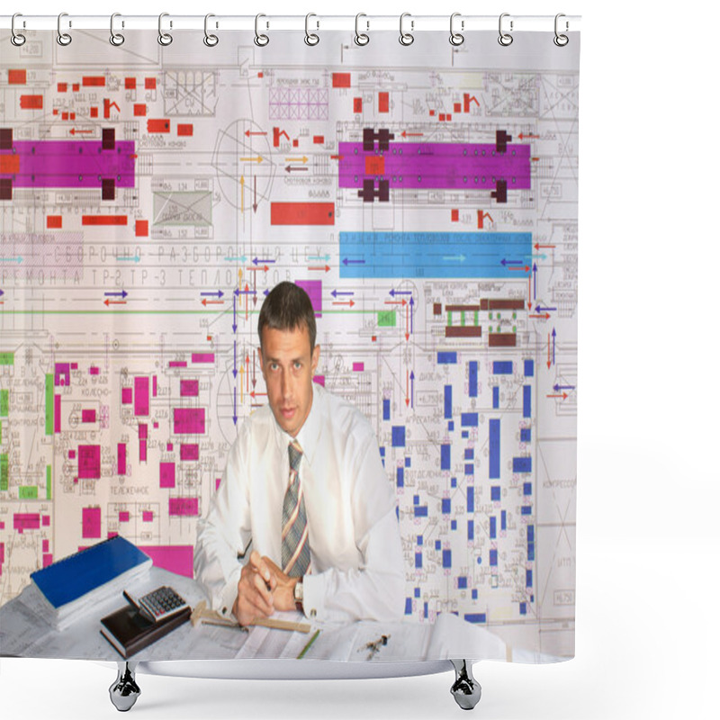 Personality  Engineer- Planner Shower Curtains