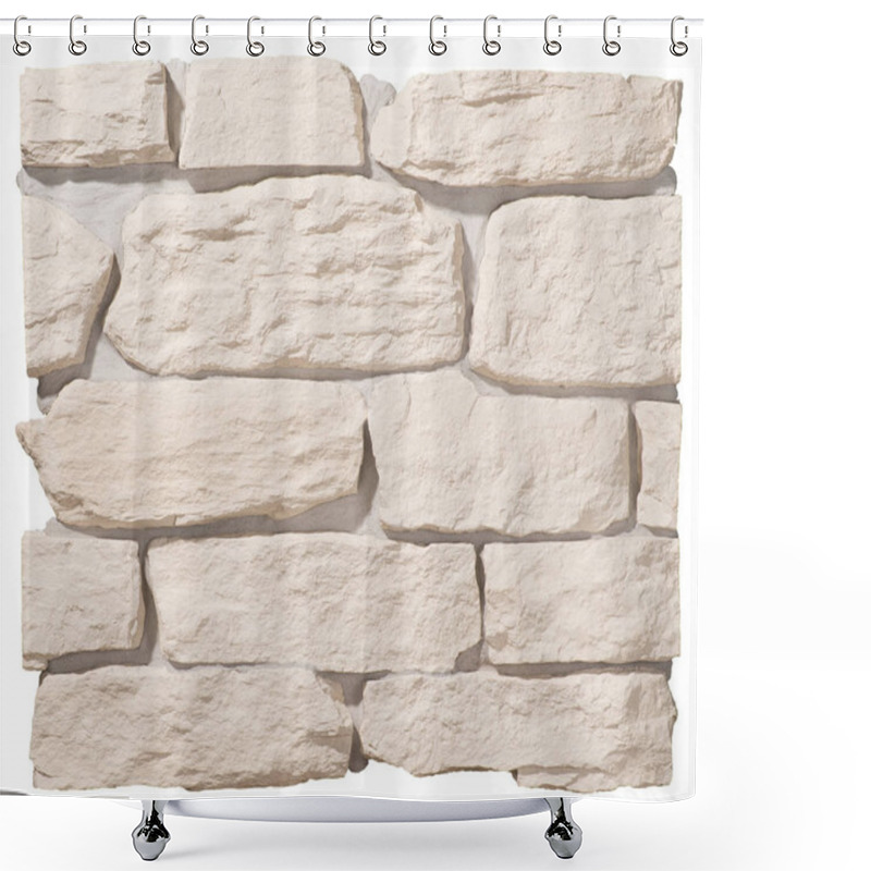 Personality  Stone And Brick Masonry Walls Shower Curtains