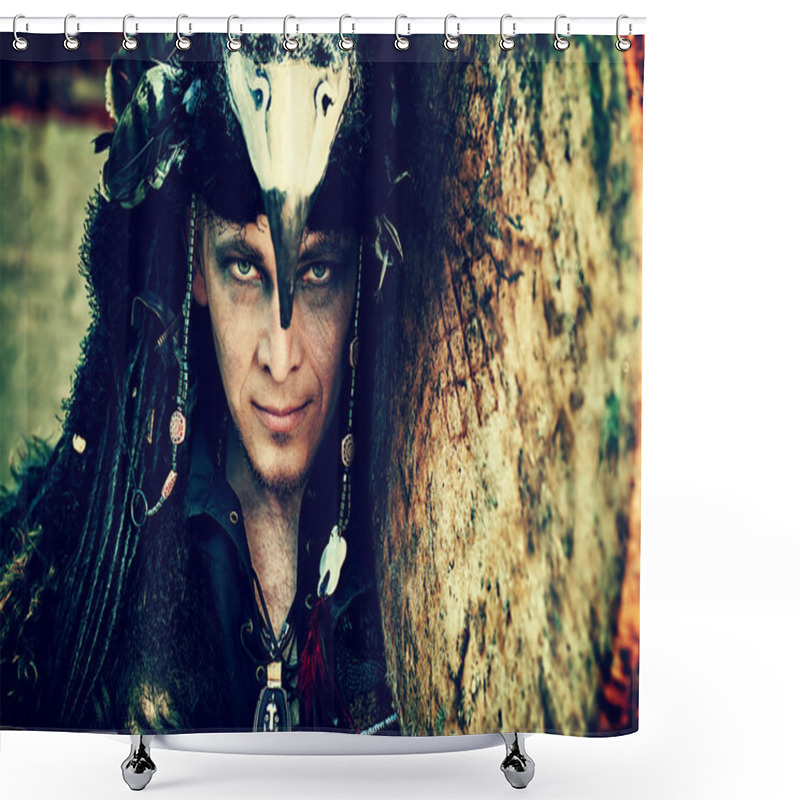 Personality  Shaman Photo Shower Curtains