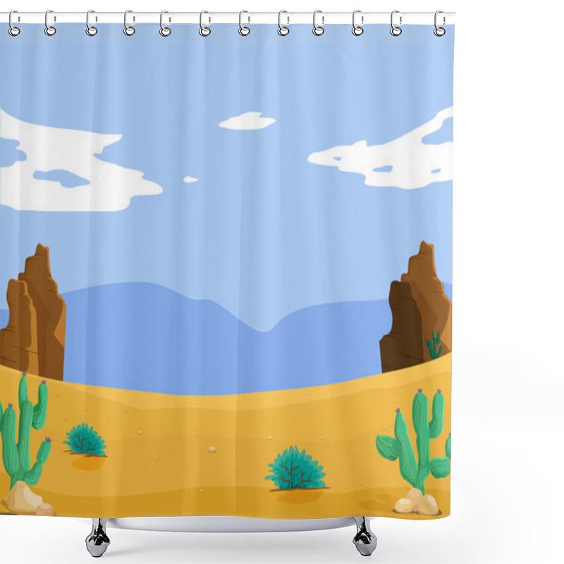 Personality  Desert Shower Curtains