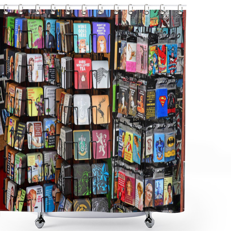 Personality  London, England -  May 3 2019 : The Market At The Covent Garden District Shower Curtains