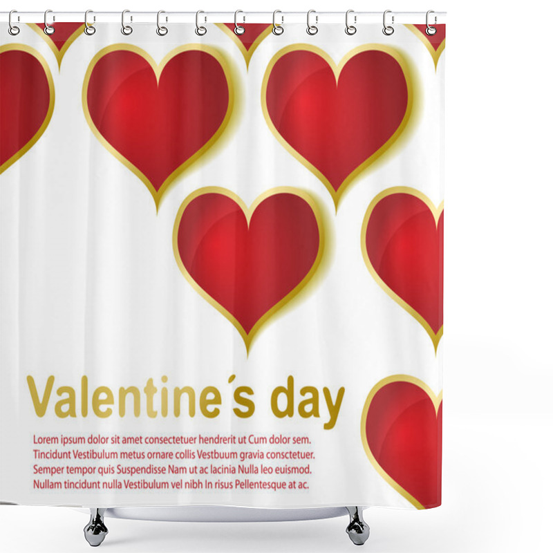 Personality  Valentine's Day Card Shower Curtains